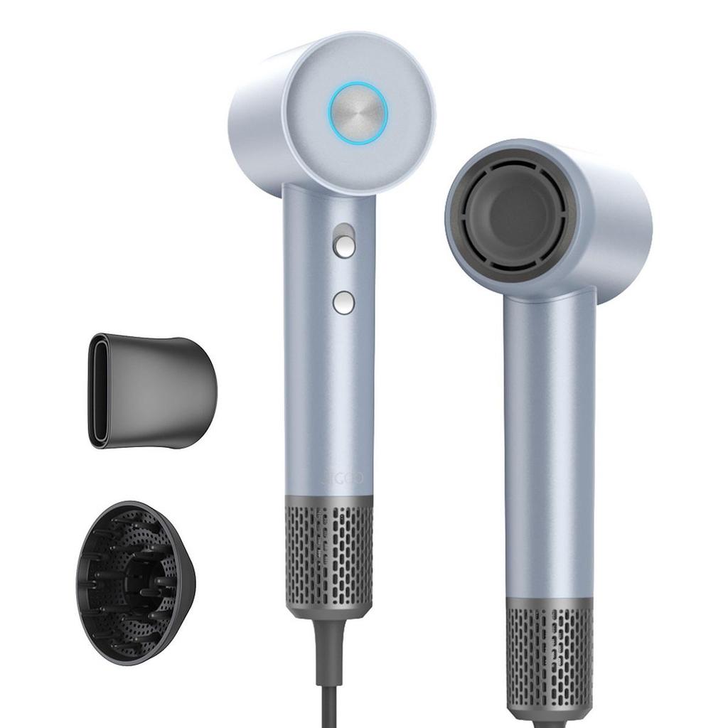 Восстановленный высокоскоростной фен JIGOO H300 1600 Вт, 200 миллионов отрицательных ионов, 2 уровня скорости