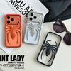 Полый Паук Гальванизированный Противоударный Чехол для Телефона для iPhone 12/13/14/15/16/17 PROMAX