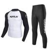 Mens Rash Guard Set UV Protection Long Sleeve Surfing Swimsuit Snorkeling Diving Outdoor Water Sports