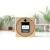 KATOMOKU Dual Use Clock 4 Natural km-95NARC Wall/Tabletop Use Radio-Controlled Clock with Continuous Second Hand, 14cm