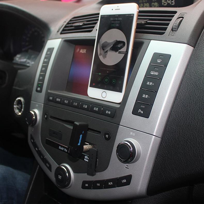 Беспроводной Bluetooth-приемник Универсальная автомобильная аудиостереосистема Беспроводной Aux аудиомузыкальный приемник-адаптер с микрофоном для музыки 3,5 мм