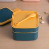 Japanese Multi-layer Insulated Bento Lunch Box - Portable, Microwave-Safe, and Fresh-Keeping.
