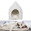 Four Ssons Pet House with Constant Temperature Hting Pad Detachable Washable Cover 35C to 55C Soft Overht Prevention Auto Power Off Cat Cave