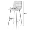 ARCETO stool - beige velvet / GOLDEN legs x 2
