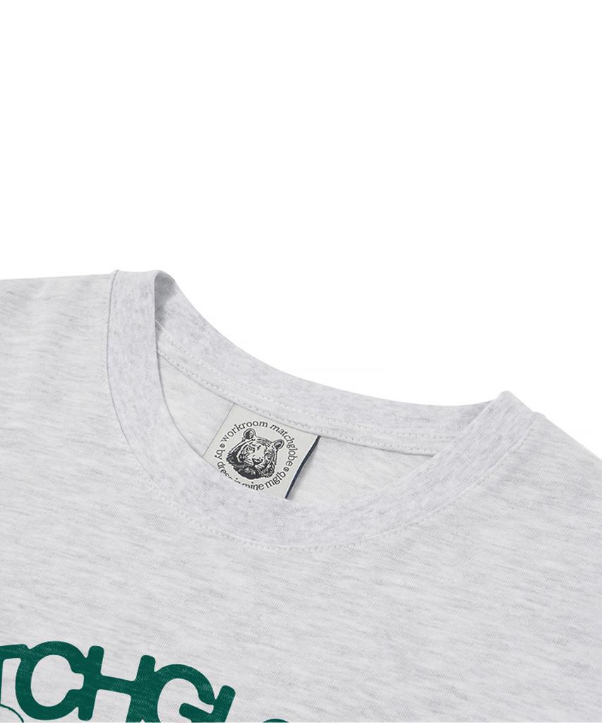 MATCHGLOBE Green Mountain Oversized Tee (Light Grey)