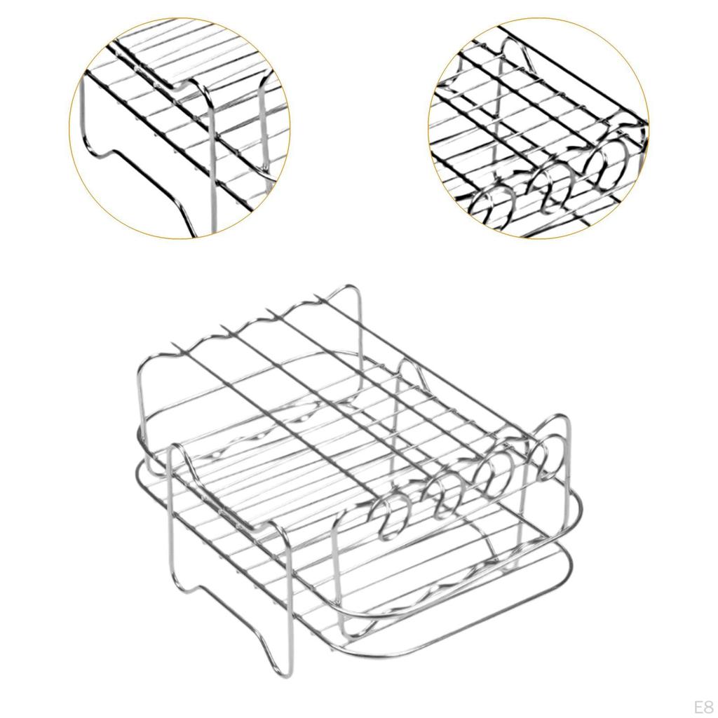 Air Fryer Rack,Dehydrator Rack,Air Fryers Accessories,Multi Purpose Stainless Steel Multi Layer