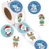 50-500PCS Merry Christmas Sticker Santa Claus Elk Pattern Sticker Party Holiday Decoration Gift Sticker Baking Sticker Label