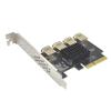 Адаптер PCIe 1 на 4 PCIe на 4 PCIe PCI-Express 1x на 16x USB 3.0 Карта майнинга ISER Карта PCI-E с позолоченными интерфейсами