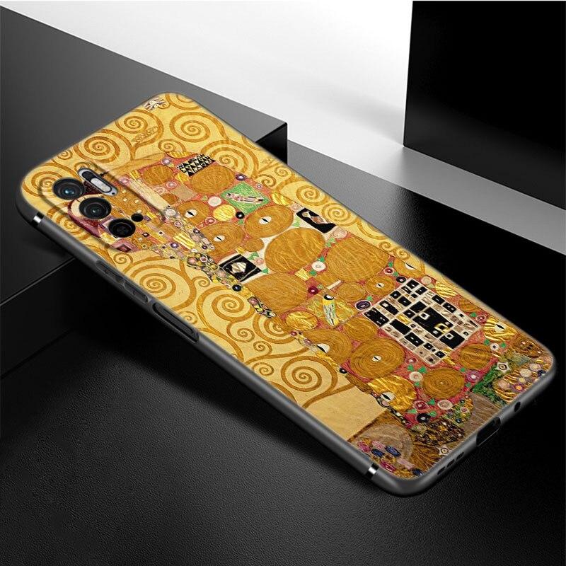 Чехол для телефона «Густав Климт Kiss Art» для Xiaomi Redmi Note 11 10 9 8 Pro 11T 5G 10T 10S 9S 9T 9i 9C 9A 8T, мягкий черный чехол из ТПУ