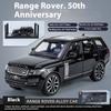 1/32 Scale Land Rover Range Rover 50th Anniversary Off Road SUV Vehicle Alloy Diecast Car Model Computer Desktop Decoration Gift Boys
