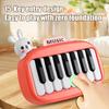 15-клавишное карманное пианино Мини электронное пианино с подсветкой клавиш для детей Портативное