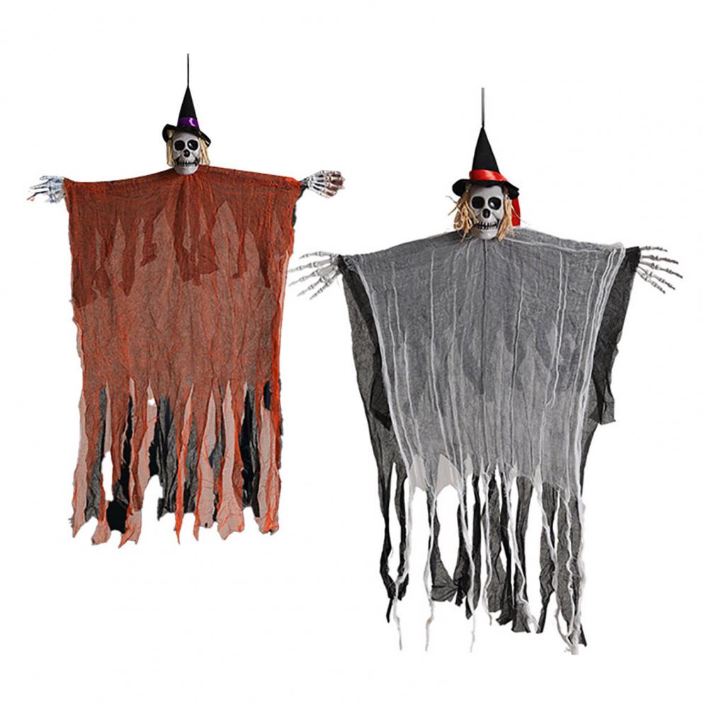 Hanging Ghost Ornament Secret Room Atmosphere Ornament Spooky Halloween Hanging Ghost Decoration for Haunted House for Porch