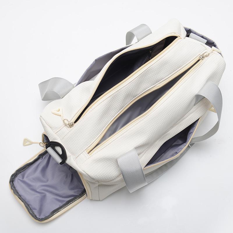 Женская летняя спортивная сумка с отделениями для влажных/сухих вещей, сумка для йоги, отделение для обуви, логотип с принтом,