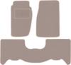 Beige velour floor mats for: Jeep Grand Cherokee ZJ off-road (1998-2005)