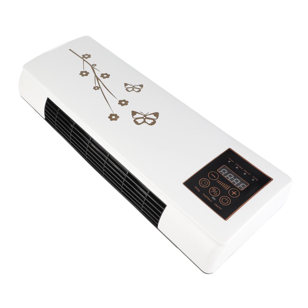 Электрический обогреватель для использования в помещении с дистанционным настенным вентилятором и цифровым дисплеем