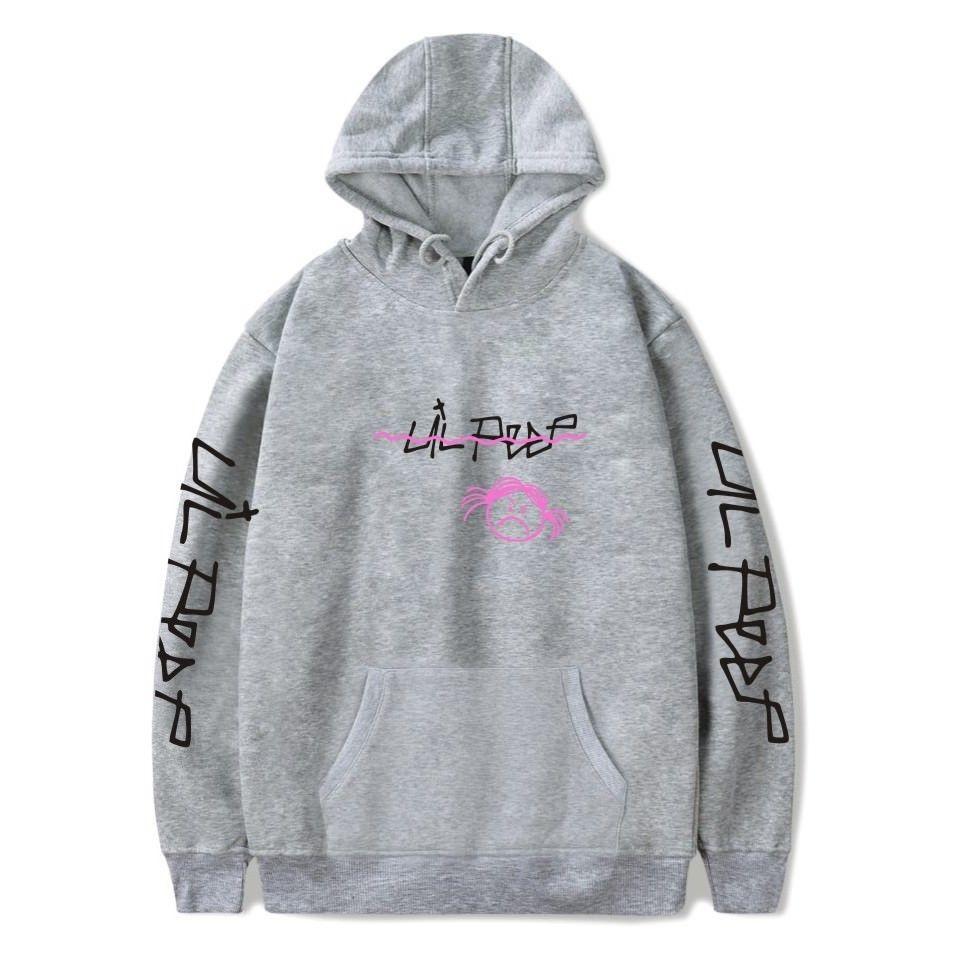 Peep Lil Love Sweatshirt Pullover Hip Hop Sad Face Women Men Rapper 1 Hoodies