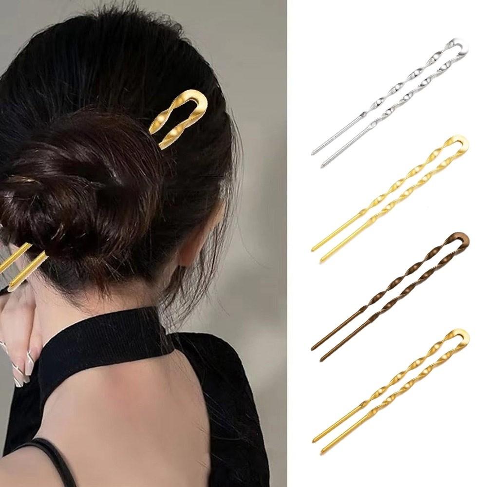 Metal Hair Pins Vintage Hair Clip Forks Durable Hairpin Jewelry  for Women Updos