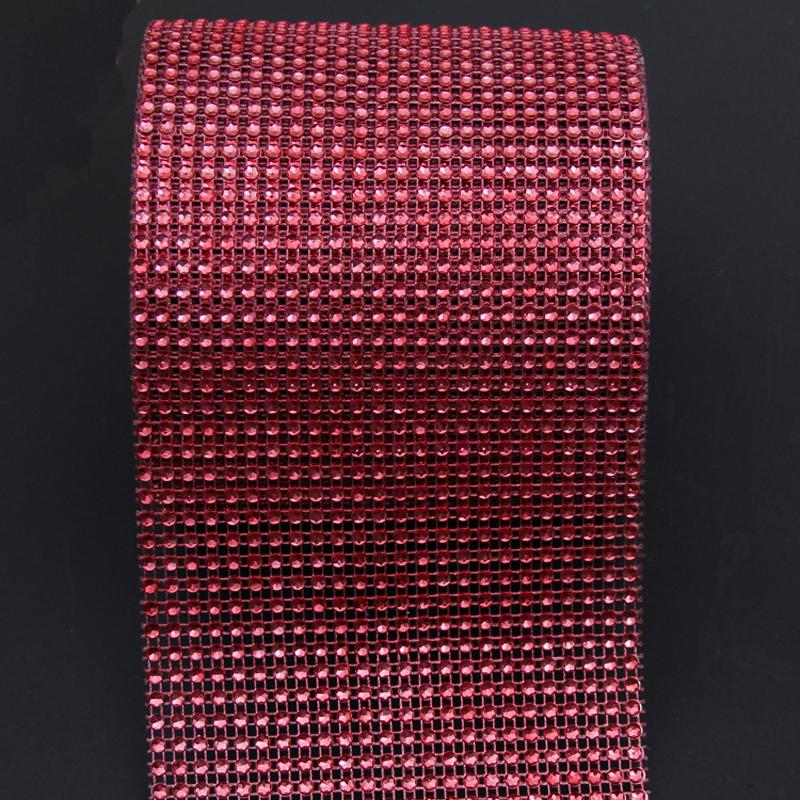 Модная ромбовидная сетка, обертка для торта, ролл, блестящая лента со стразами, свадебный декор, украшение для вечеринки