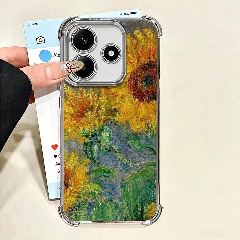 Эстетика масляной живописи Ван Гога Покрытие Чехол для телефона Для Xiaomi Poco X5 X6 X7 X8 Pro Max F8 Ultra F7 M8 M7 M5S Redmi 15C 15 14C 1