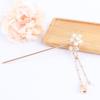 Antiquity Chinese Girl Handwork For Women Hair Accessories Zinc Zinc Alloy Flower Hairpin Hanfu Hair Stick
