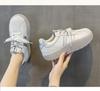 White shoes, women's spring new style, thick sole, height increasing, comfortable, versatile, breathable, internet famous casual sports shoes