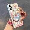 Beach play cat is suitable for Apple 11promax mobile phone case rotating magnetic suction bracket Huawei Xiaomi 11vivo