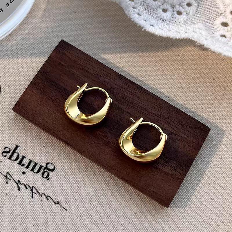 Серьги-кольца из стерлингового серебра 925 пробы: 2025 Современный Нишевый Дизайн - Элегантный и Роскошный для Женщин