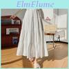 Summer White High Waist Clothing Long Aline Pleated Skirts Cake Dress Tutu Puffy Skirt Streetwwear Sweat Girls