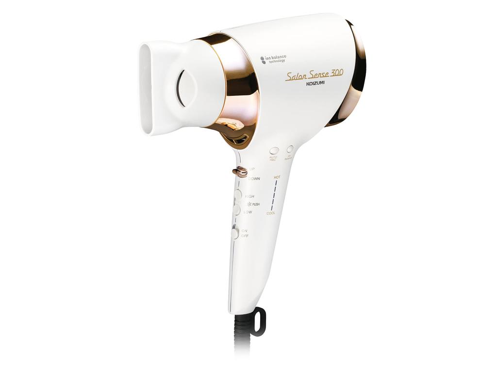 Koizumi Hair Dryer Ion Balance Salon Sense 300 Automatic Switching Large Air Volume Quick Drying 6 Level Air Volume Adjustment 5 Level Temperature