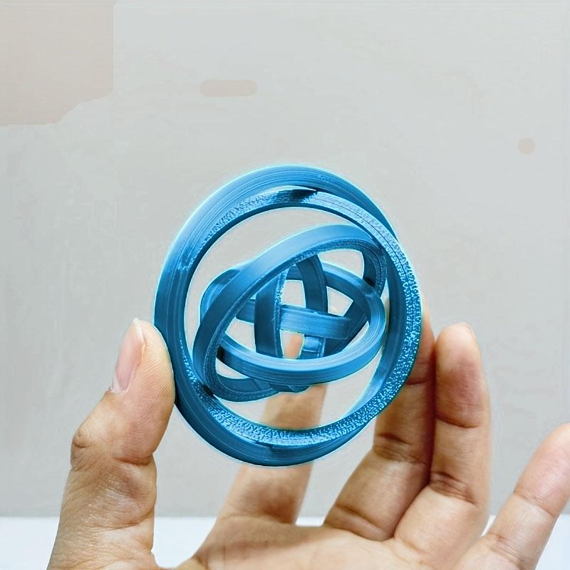 3D Printed Spiral Stress Relief Disk Creative Puzzle Ring Interstellar Novelty Toy Stress Relief Tool