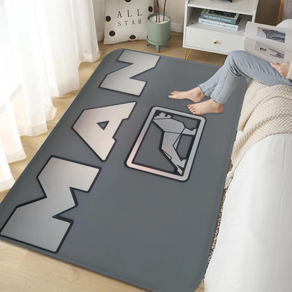 Man Truck Logo Door Mat Nordic Style Bedroom Living Room Doormat Home Balcony Anti-Slip Alfombra