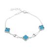 Серебряный браслет с бирюзой, вес изделия 3,4 гр (60001916)