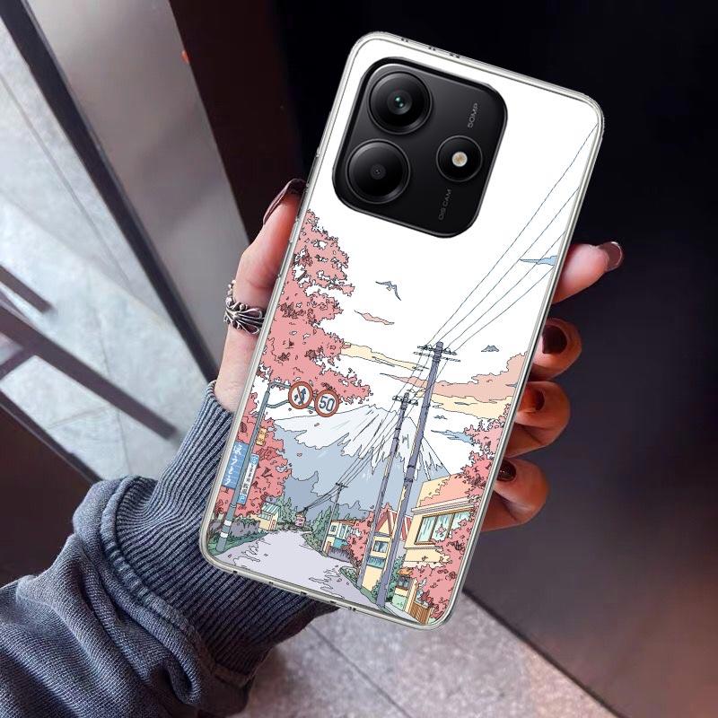 Эстетичный Аниме Пейзаж Чехол Для Телефона Для Xiaomi Redmi Note 15 14 14S 13 12S 12 Pro Plus 11S 11 10S 10 4G Чехол 11E 11T 5G Печать Fu