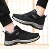 Winter New Men's Cotton Shoes Men's Winter Velvet Thickened Velcro Convenient Elderly Shoes Warm Walking Shoes Cotton Boots Men