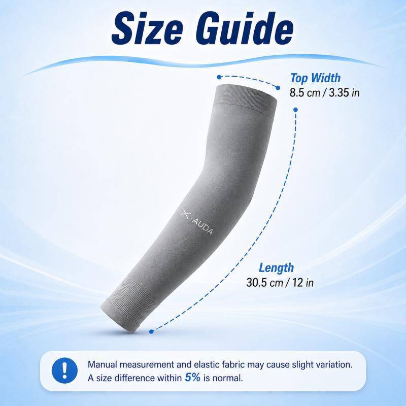 Xiaomi 6 Pairs Summer Cooling Arm Sleeves, High Elastic, Breathable & Ultra-Thin, Quick Dry Sleeves for Outdoor Sports, Unisex