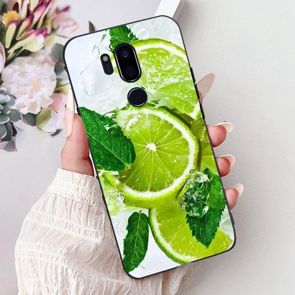 Чехол для LG G7 ThinQ Черный Силикон Милый Кот Модные Цветы Крутая Расписная Задняя Крышка Для Телефона LG G7ThinQ LMG710EM