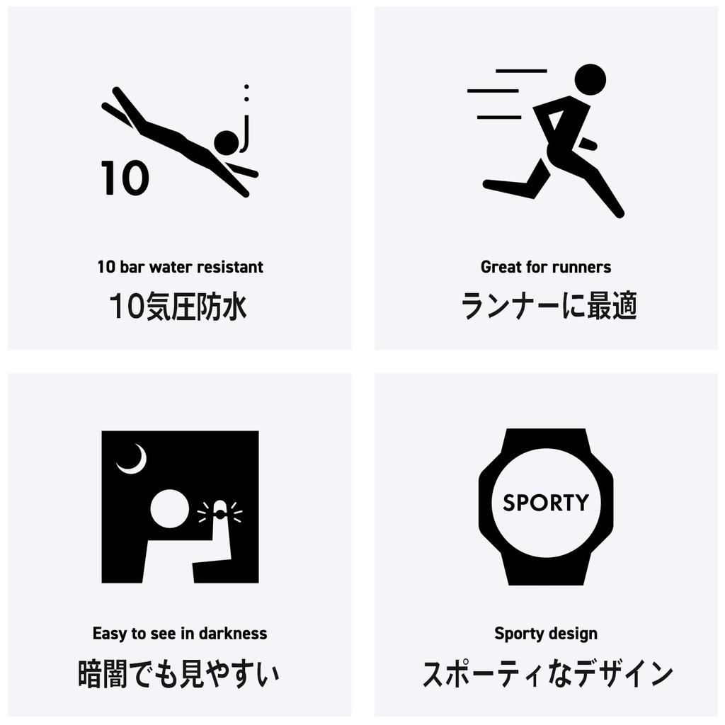 CASIO Sports Gear LWS-1200H Дешевые Casio Для бега, джоггинга, спорта Память на 60 кругов Водонепроницаемые Легкие (Черный/Розовый)