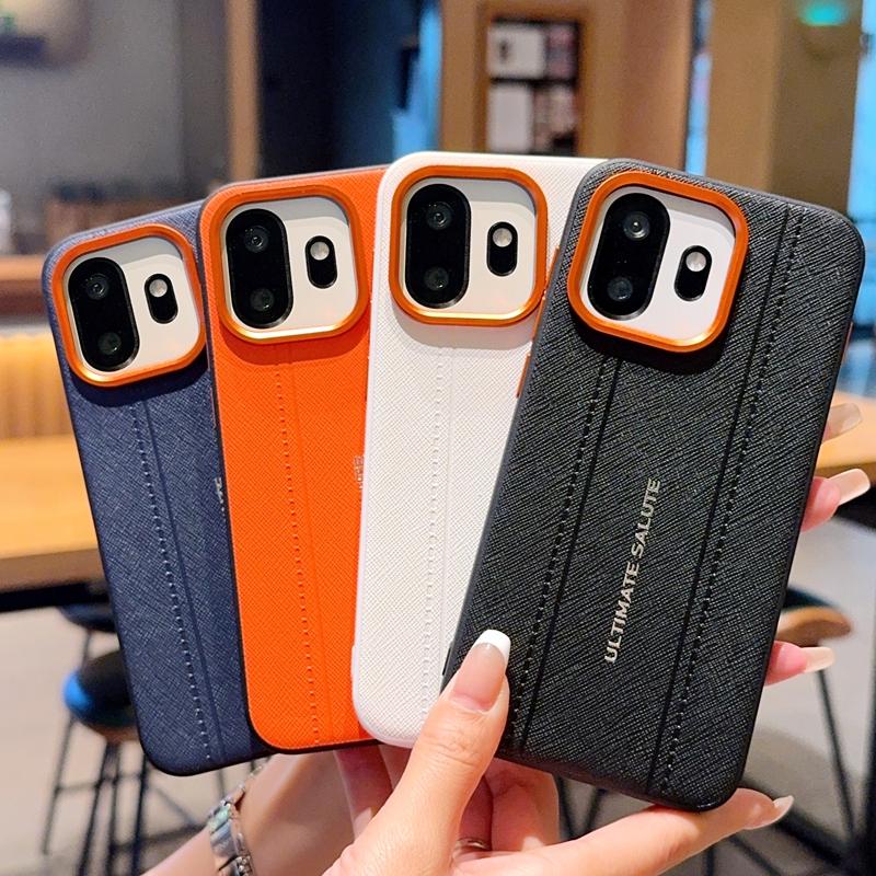 Роскошный чехол с текстурой кожи крокодила для OnePlus 15S 15T и 1+15S, тонкий, с оранжевым кольцом для камеры, ударопрочный чехол-обложка