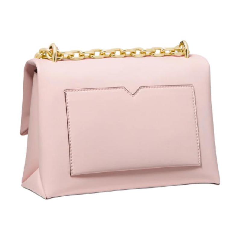 Michael Kors Cece классическая однотонная ретро цепочка золотая пряжка откидной клапан полиэстер через плечо на плечо средний размер женская вишнево-розовый