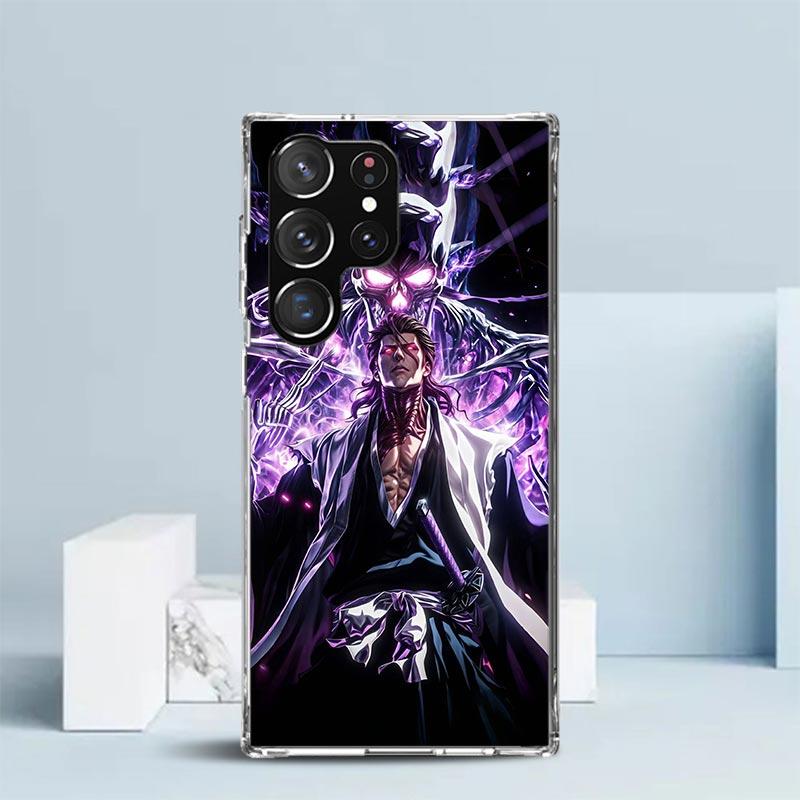 Aizen Sousuke Bleach Phone Case For Samsung Galaxy S24 S25 Edge S26 Ultra S22 S23 Plus S21 + S20 FE Soft TPU Back Cover Galaxy S