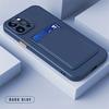 Case for iPhone 16E Wallet Card Holder Candy Color Silicon Soft Phone Case for iPhone 16 Plus 15 14 13 13 11 Pro Max XS XR Cover