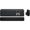 Ensemble Clavier Sans Fil Azerty + Souris Sans Fil Rechargeable Logitech MX Keys S Combo Pour Mac Gris Sidéral