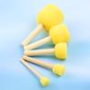 Children's Round Sponge Paint Brush Set for DIY and Early Education