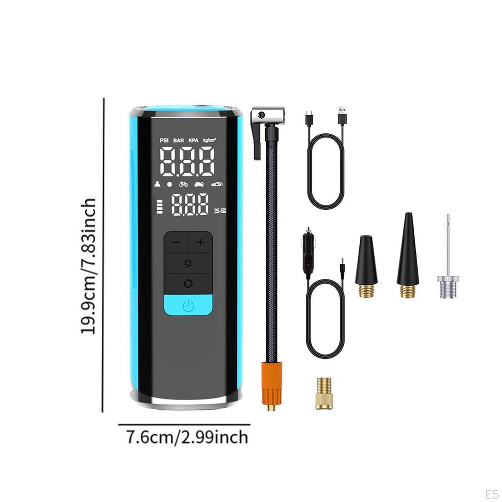 Автомобильный насос для накачивания шин 6000 мАч Электрический воздушный насос для шин Велосипедов Мячей Велосипеда