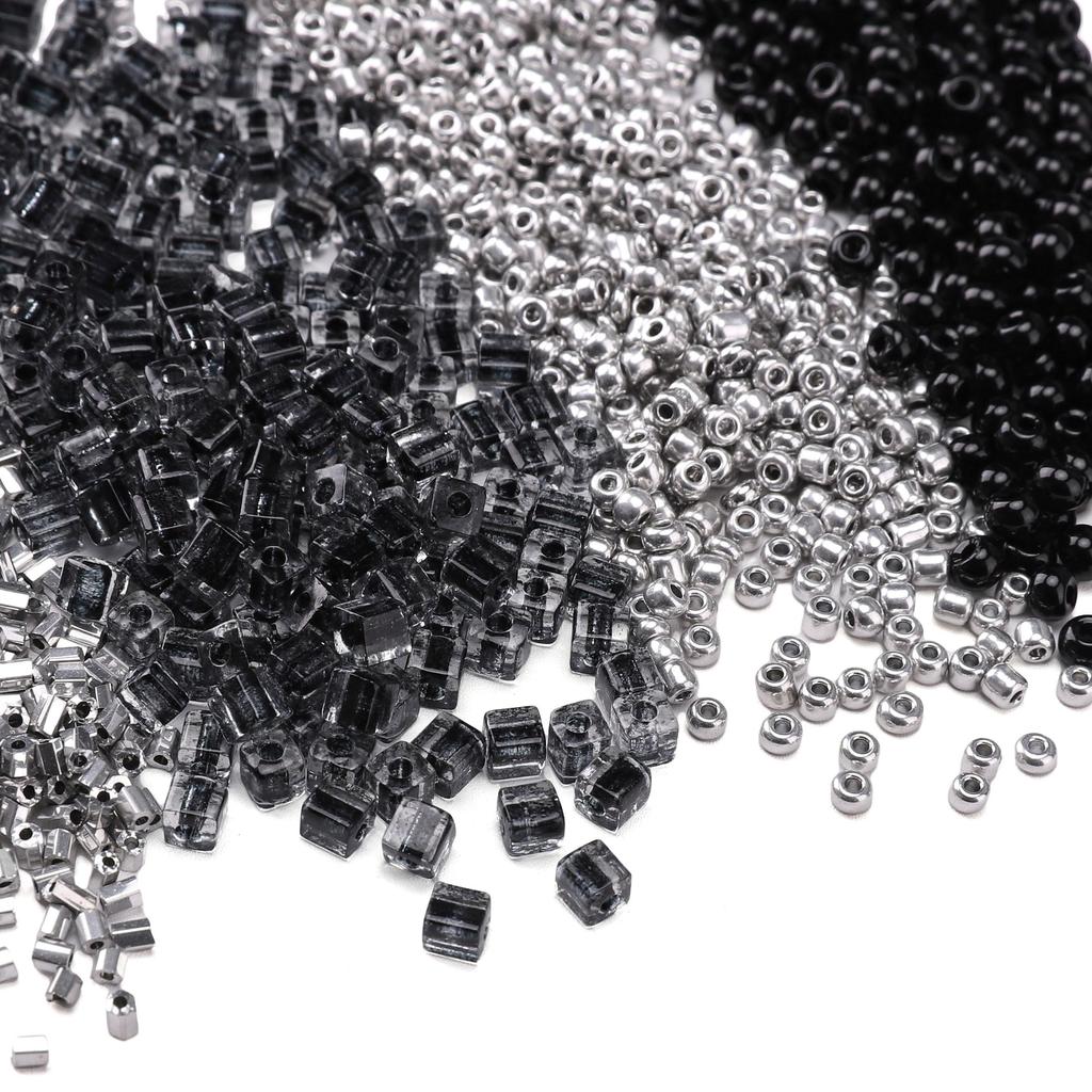 High Quality Dark Black Crystal Czech Glass Beads Loose Seed Beads for Earring Bracelet DIY Jewelry Craft Accessoreis Making