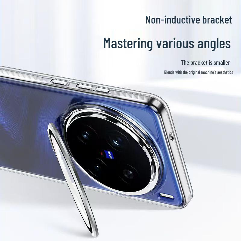 Прозрачный чехол-подставка с полной защитой для Vivo X300/X300Pro/X200Ultra