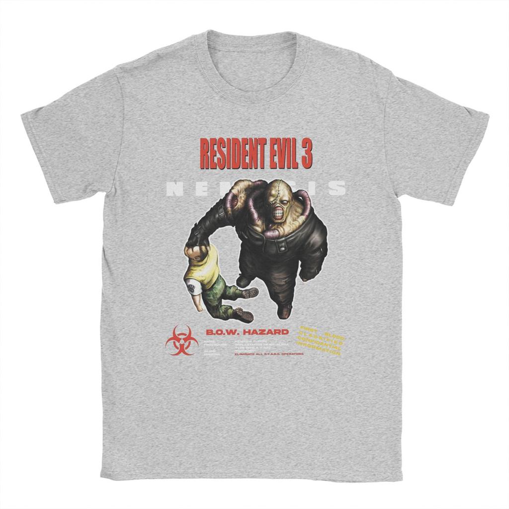 Забавные футболки Resident Evil 3 Nemesis для мужчин, с круглым вырезом, из чистого хлопка, с коротким рукавом, размеры 4XL 5XL 6XL
