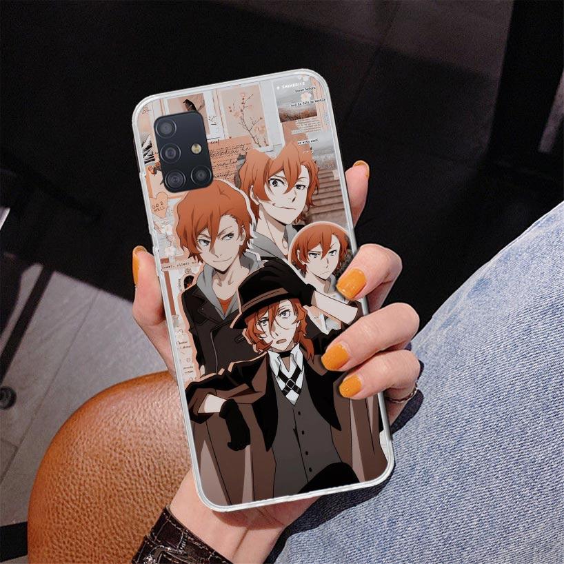 Bungo Stray Dogs Постер Аниме Чехол для телефона Для Samsung Galaxy A52 A32 A22 A12 A51 A31 A50S A30S A20S A10S Note 20 Ultra 10 Plus S1