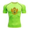 Мужская компрессионная спортивная футболка для фитнеса, Двуглавый орел