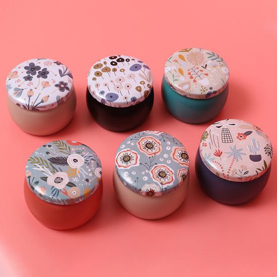 Мини-коробка для хранения из жести, универсальный круглый стильный контейнер для заколок, сережек, колец, конфет, чая